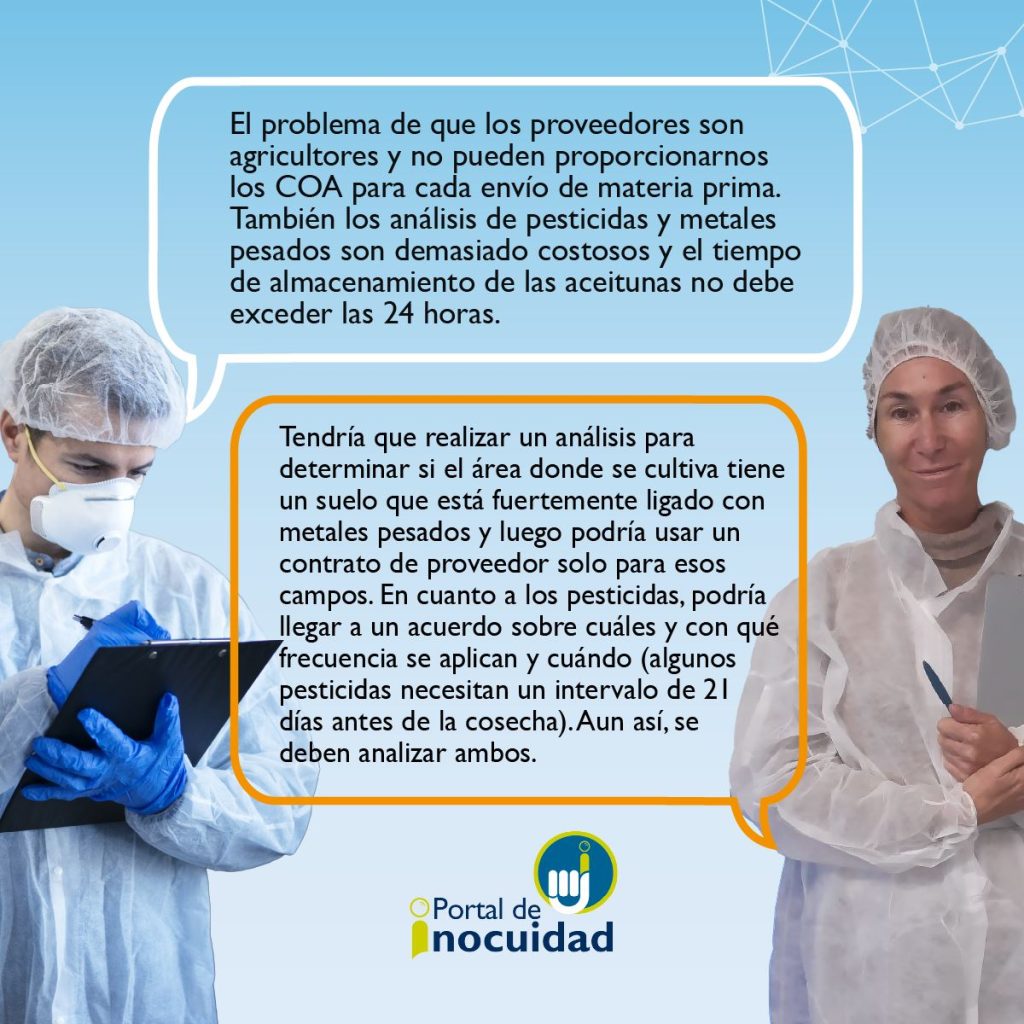 "El problema de que los proveedores son agricultores y no pueden..."